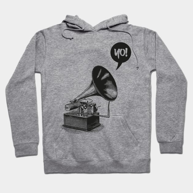 Hip-Hop Gramophone Hoodie by Digster